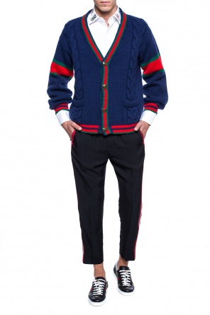 'web' cardigan, zdjęcie 2 'web' cardigan od Gucci